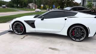 Corvette C7 wheel upgrade 22” rear and 21” front.