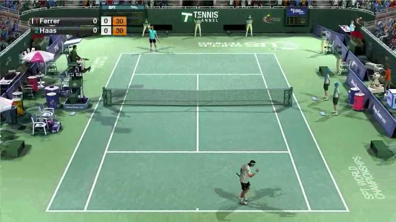 Virtua Tennis 2009 PC Gameplay : Ferrer Vs Haas