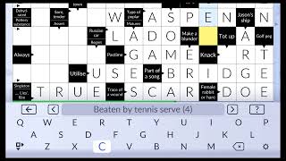 Pure Crosswords [Nintendo Switch] Easy Puzzle #1 (With Commentary) screenshot 2