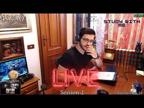 LIVE STUDY WITH ME POMODORO TIMER 60 10 10 SESSIONS 