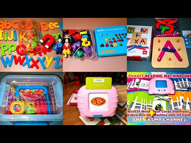 TOY ASMR🧲🎎5 Different Toy Unboxings | ABC Alphabet ABC, Reading Machine,ABC Train & More!
