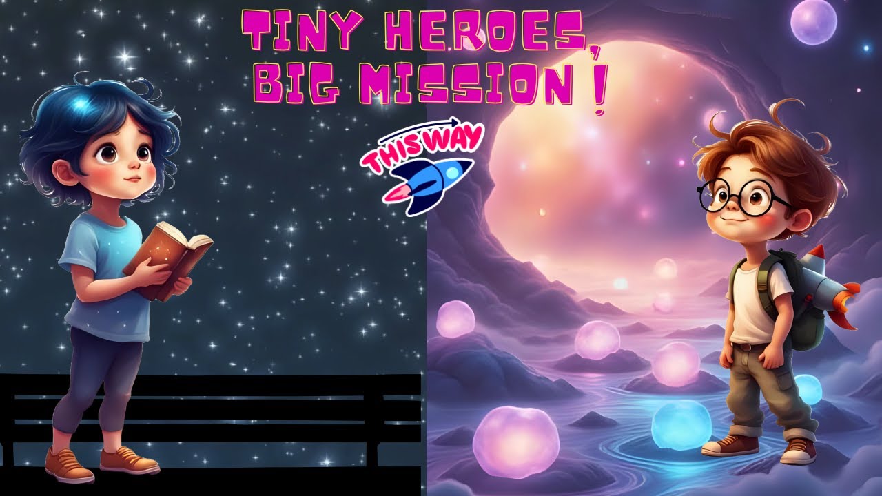 🚀✨ Tiny Heroes, Big Mission! Join Zoya & Kabir on a magical space adventure! 🌙🤖