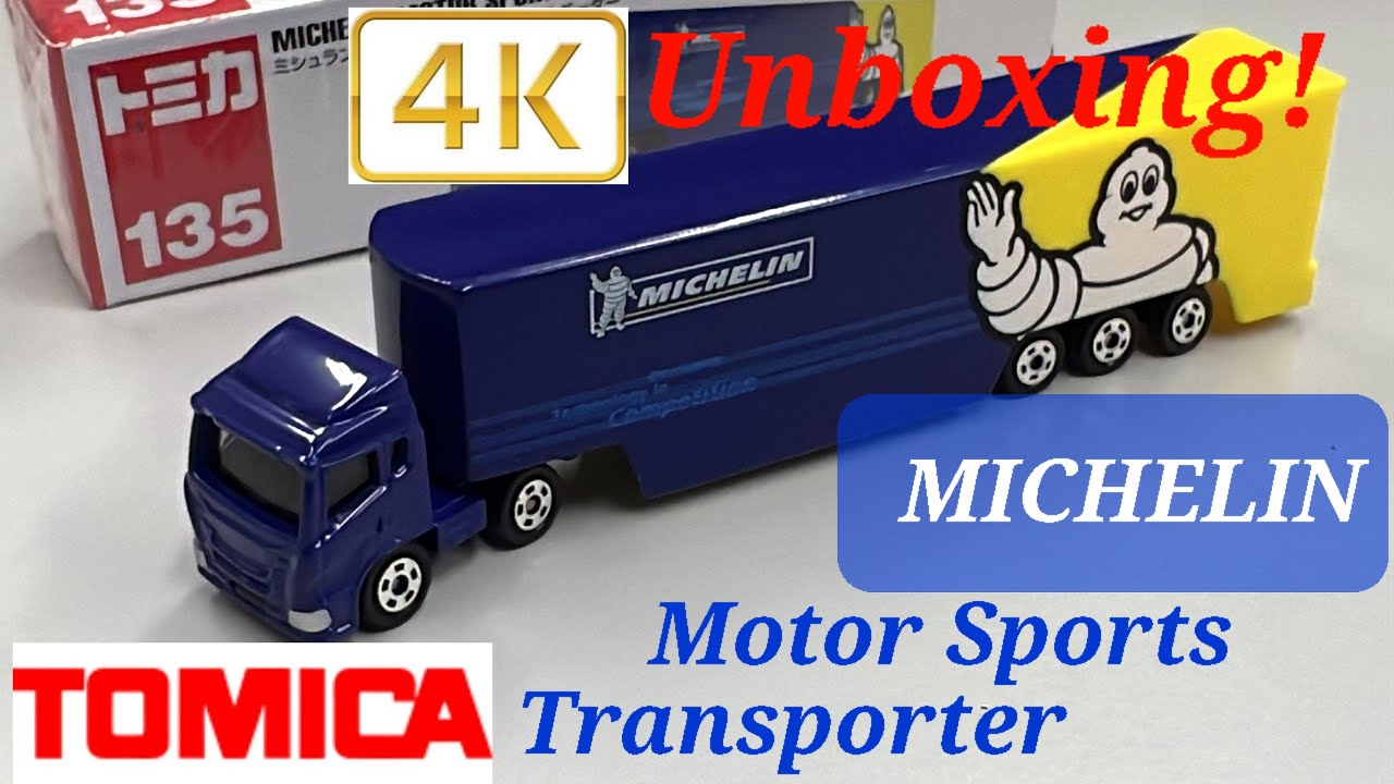 Unboxing Long Tomica Vehicle | Michelin Motor Sports Transporter