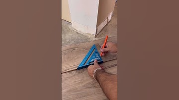 Luxury vinyl installation tricks #shorts #flooring #tipsandtricks