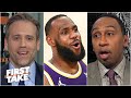 'Of course LeBron's a flopper' - Stephen A. & Max react to LeBron's warning from the NBA |First Take