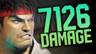 NEW RYU COMBO 7126 DAMAGE!