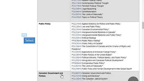 Student course selection demo 2019