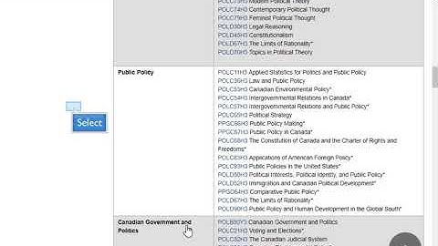 Student course selection demo 2019