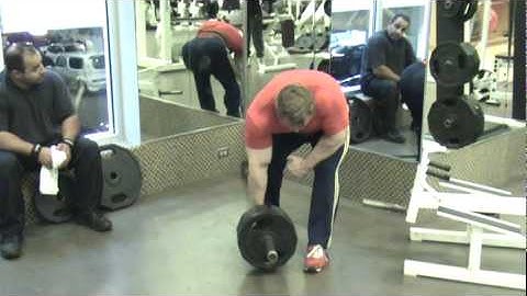 One Arm Barbell Rows