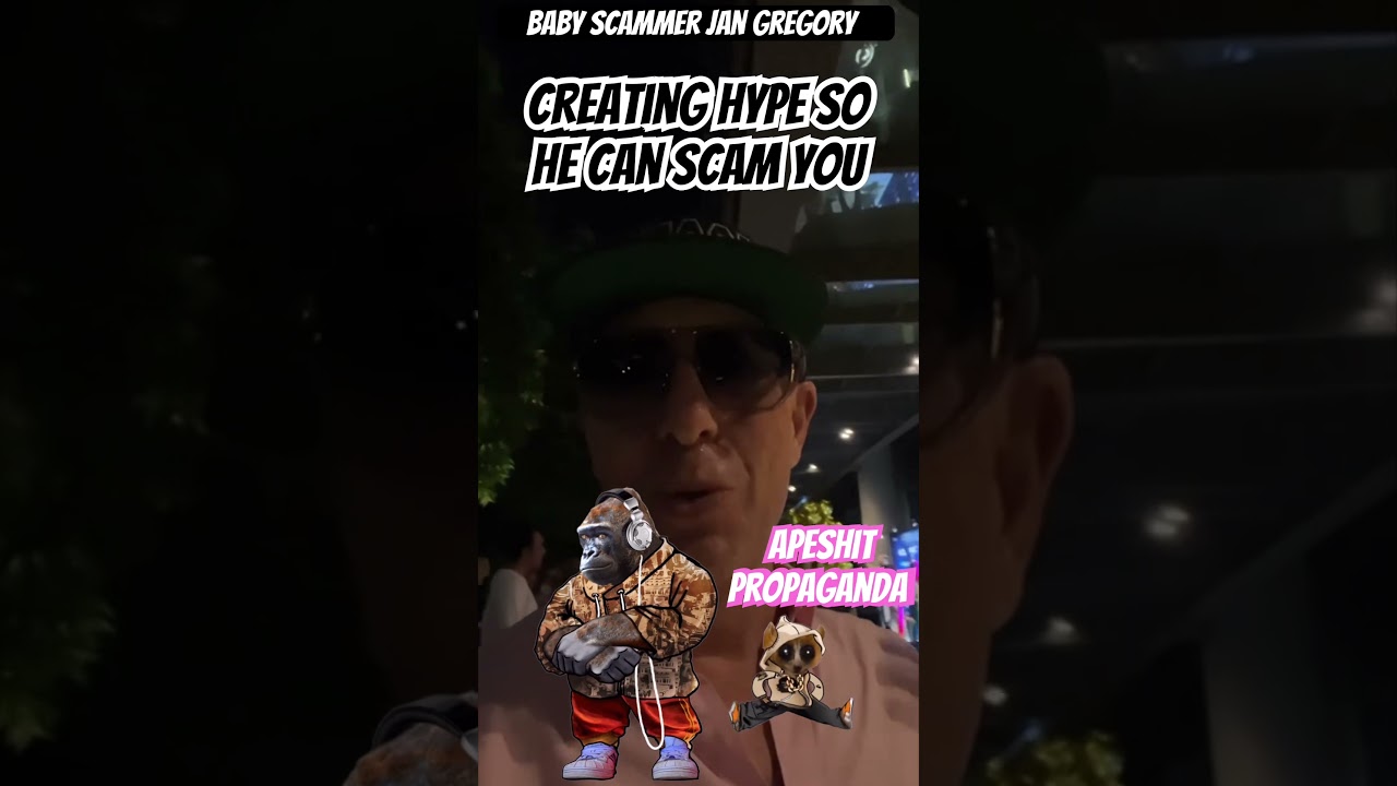 Baby Scammer Jan Gregory – Creating HYPE so he can SCAM you! – #ScamAlert #JanGregory @jangregory