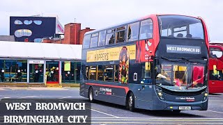 Birmingham by Bus - NXWM Route 80 from West Bromwich to City Centre