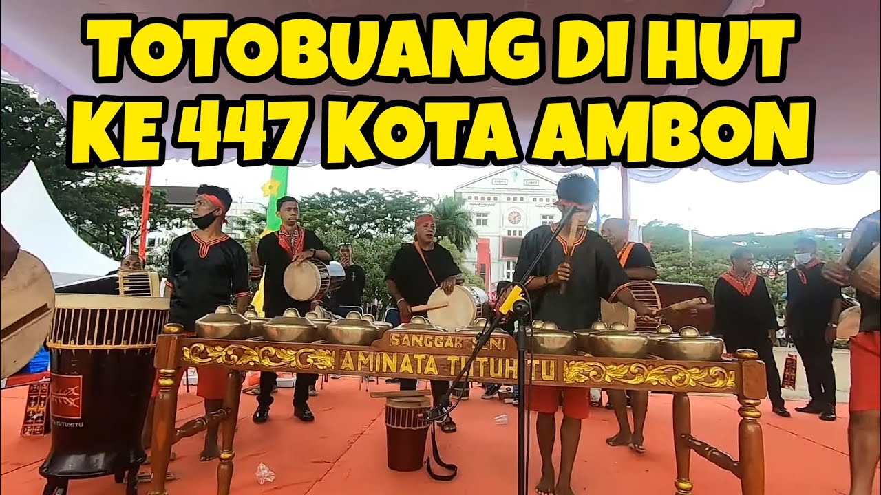 Totobuang Di Perayaan HUT ke 447 Kota Ambon.