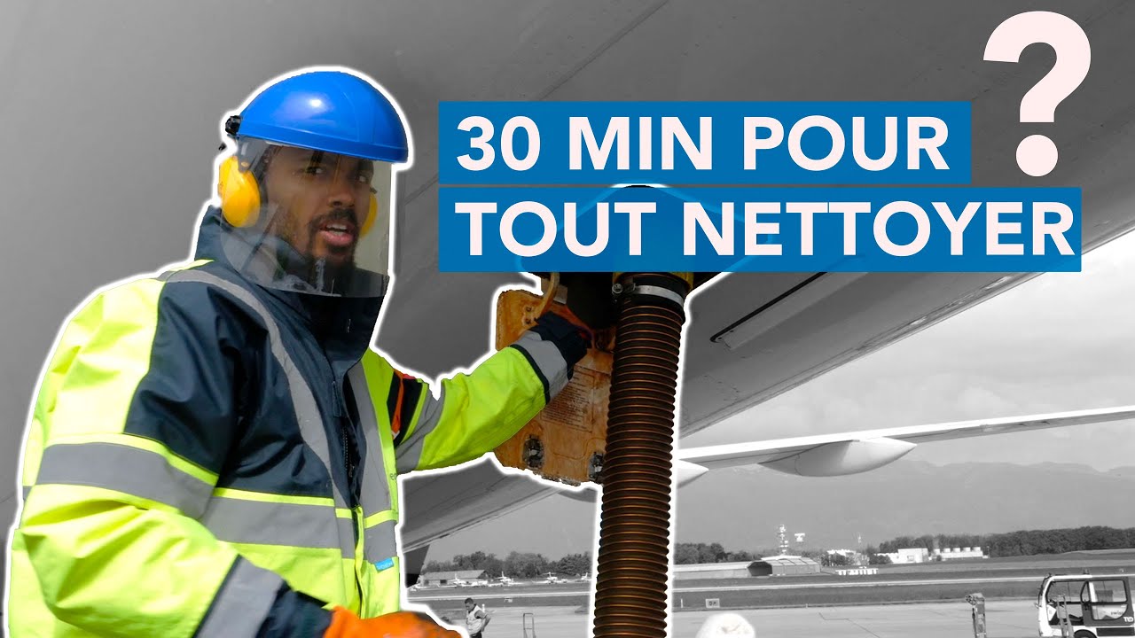 Nettoyage d'un avion : ça prend combien de temps ?