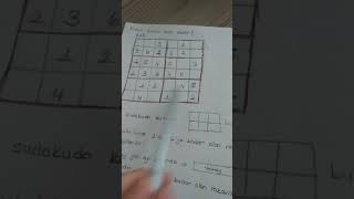 6*6 klasik sudoku nasıl çözülür?