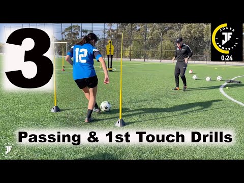 3 Passing & First Touch Drills | Joner Football