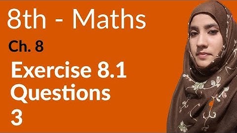 8th Class Math, Ch 8 - Practical Geometry Exercise 8.1 Q 3 | 8th Class Maths