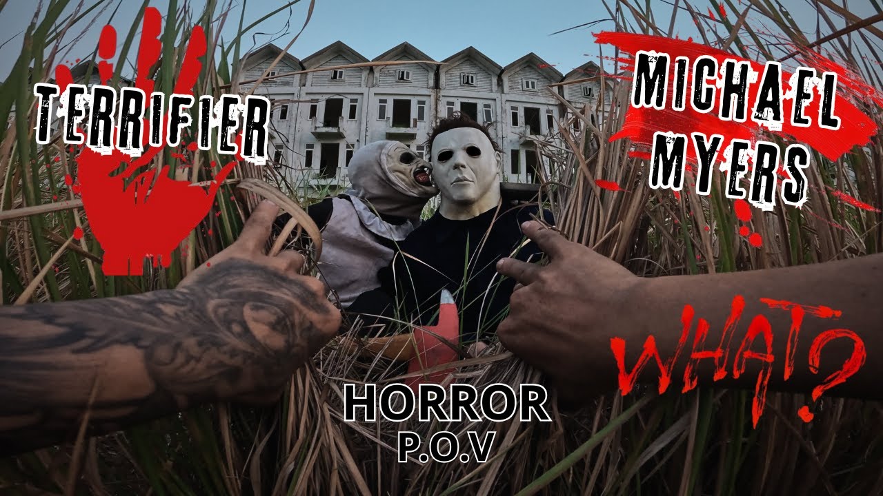 We survived the crazy game of Terrifier and Michael Myers // Parkour POV in REAL LIFE