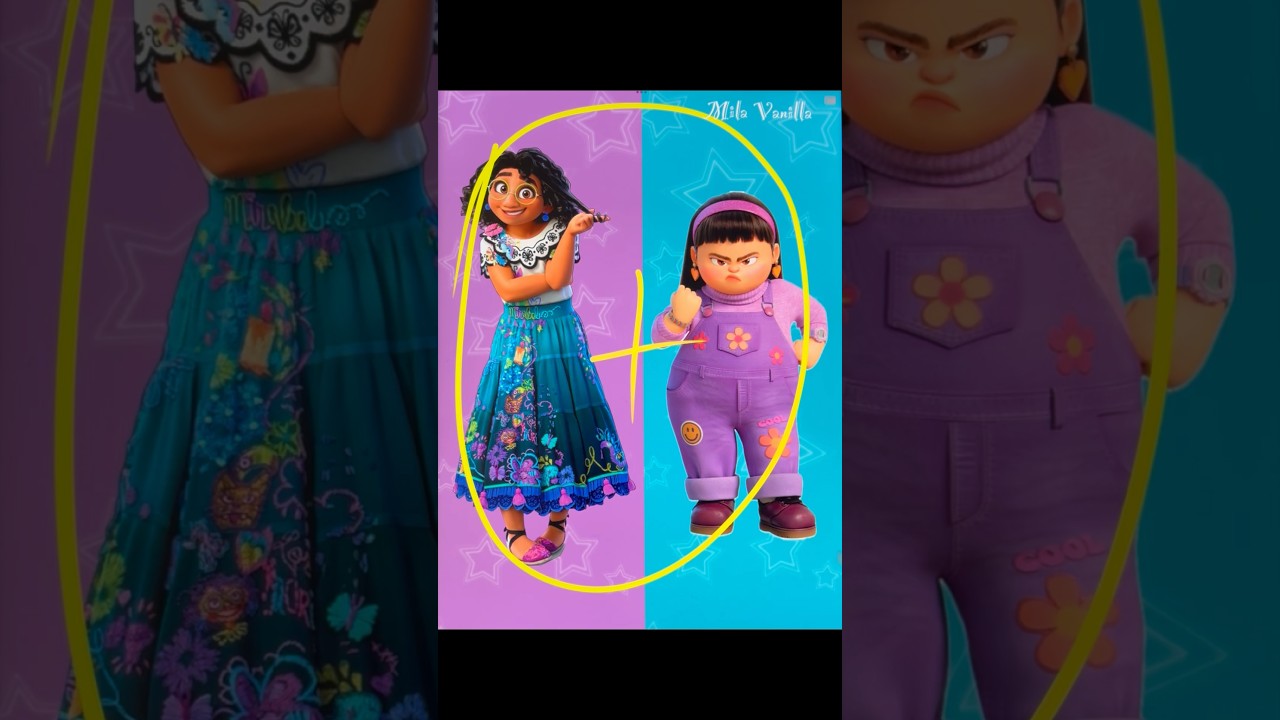 Mirabel Encanto mixing with Abby Park Turning Red 