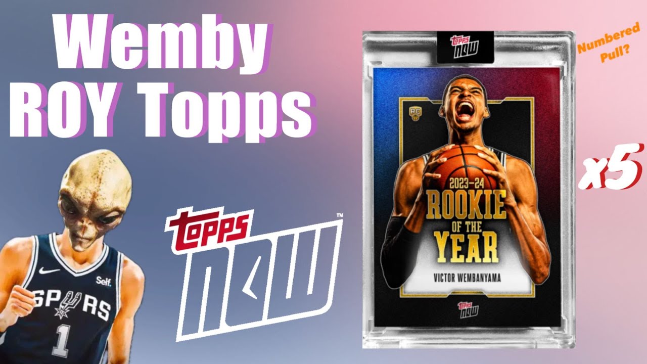 Topps Now Victor Wembanyama ROY Card Reveal 🚨Wemby Hunting  display picture 1