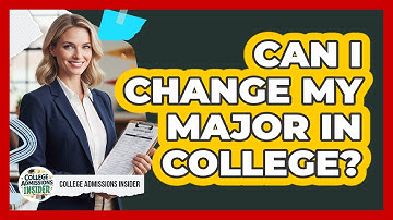 Can I Change My Major In College?