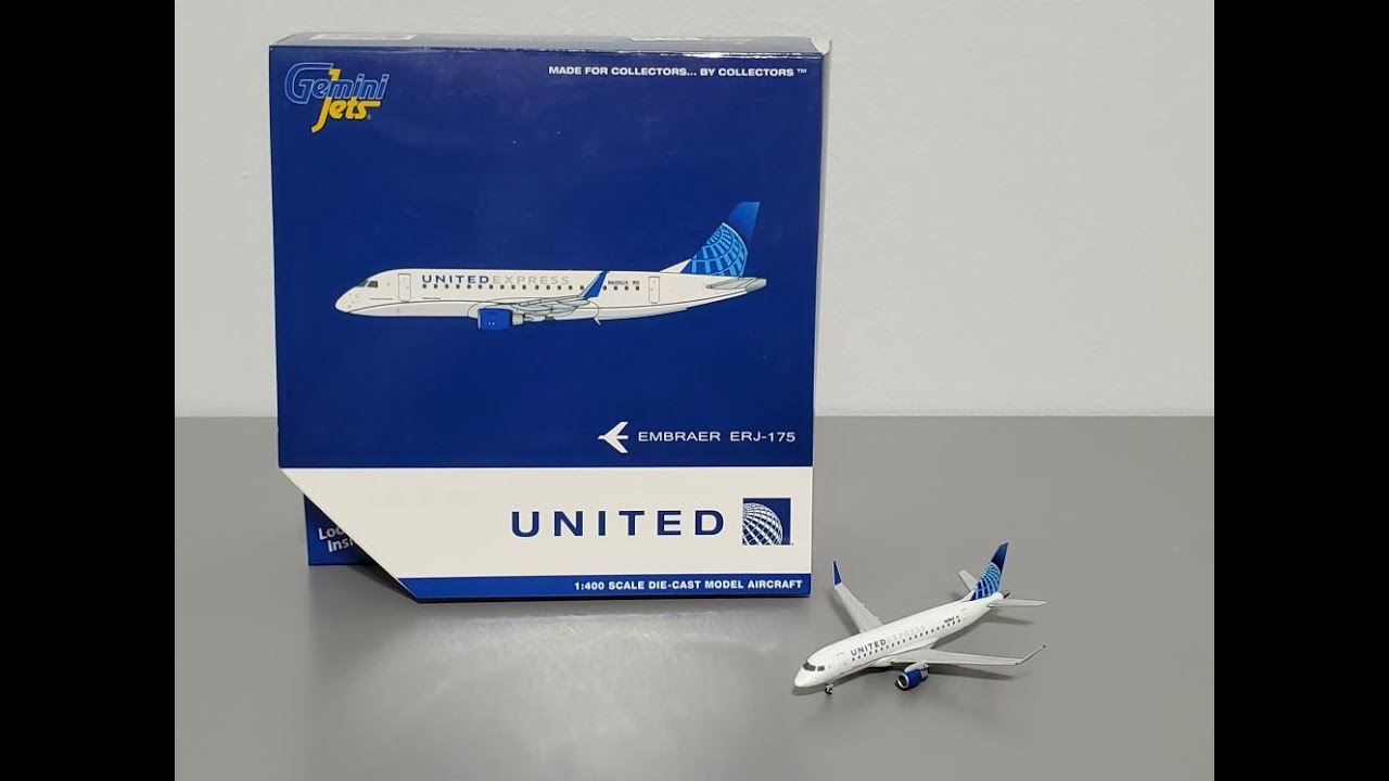 Gemini Jets 1:400 United Express Embraer ERJ-175 [N605UX] Unboxing