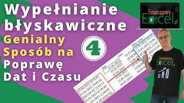 79. Jak Zastosować Funkcje i Narzędzie Excela Wypełnianie błyskawiczne W Poprawianiu Dat i Czasu