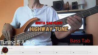 Greta Van Fleet - Highway Tune (Cover Bass+tab)(Play Along)