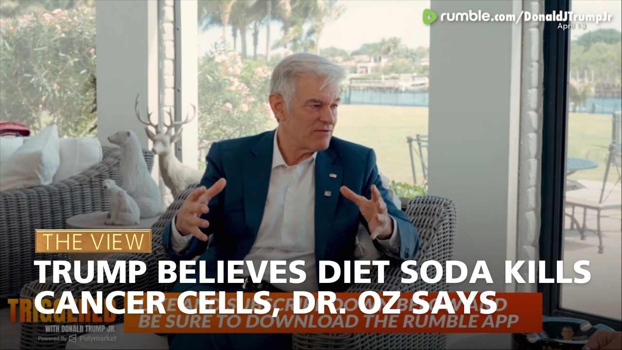 Trump Believes Diet Soda Kills Cancer Cells, Dr. Oz Says | The View - YouTube