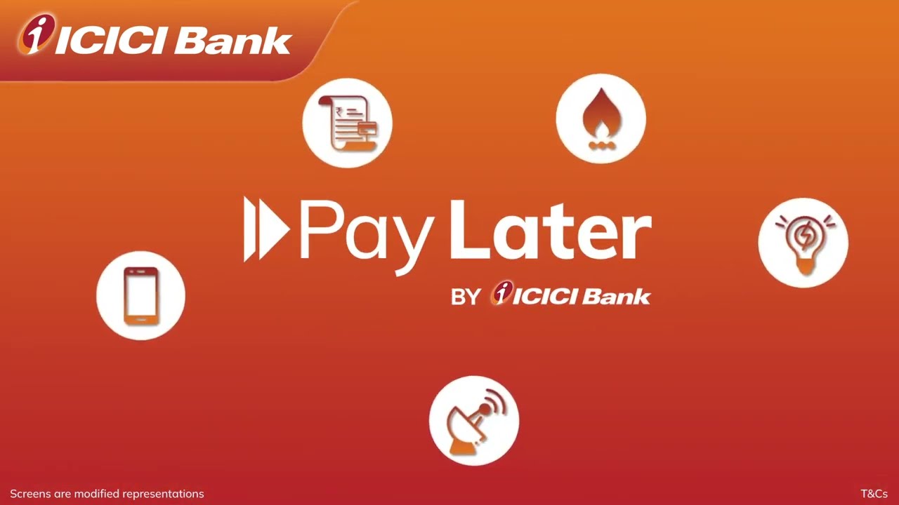 Use your ICICI Bank PayLater for all your utility bill payments and recharges