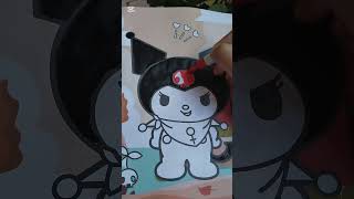 Dersky Kuromi Coloring Page 🖤🖤 #asmr #art #coloringadventure#kuromi#fun#Sorst #drawing