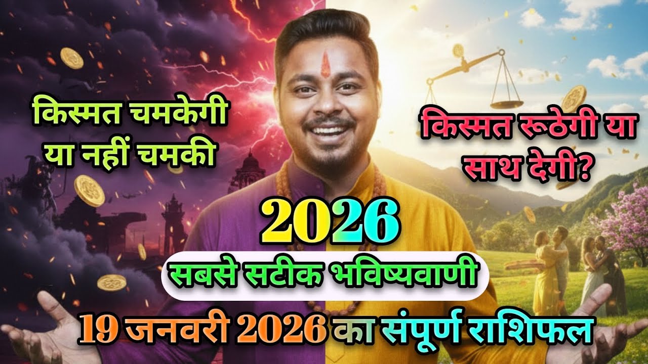 19 जनवरी 2026 आज का राशिफल | मेष से मीन | Today Horoscope | Jitendra Astro 