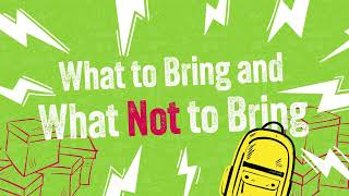 What to Bring & Not Bring to Move-In