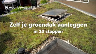 Zelf je groene dak aanleggen in 10 stappen (sedumdak)
