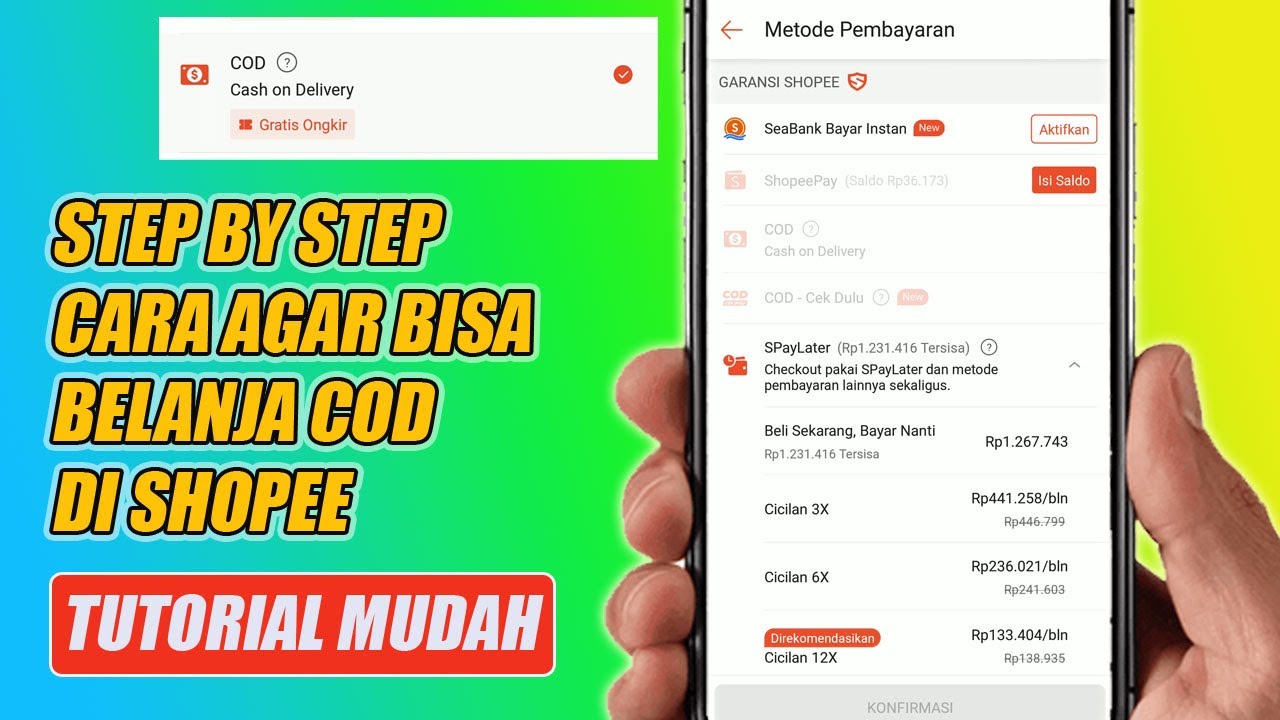 Step by Step Cara Agar Bisa Belanja COD Di Shopee - YouTube