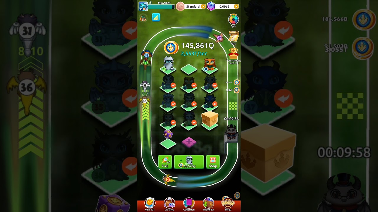 Gameplay 11 - Crypto Dragons - Earn NFT.  See how much i have made without investing.