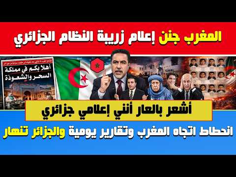 إعلامي جزائري ينفجر كوارث عندنا وإعلامنا جننه المغرب أشعر بالعار انحطاط اتجاه المغرب والجزائر تنهار