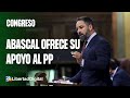 Abascal ofrece su apoyo al PP para una moción de censura contra Sánchez