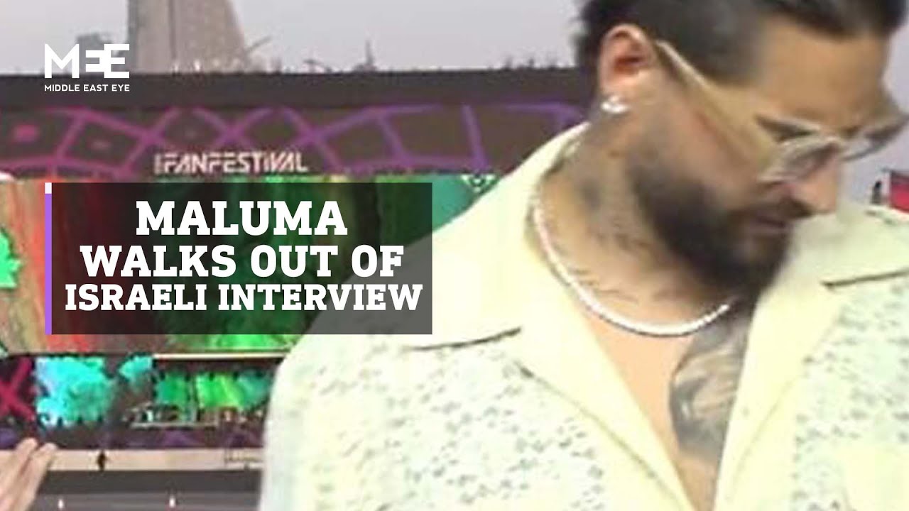 ⁣‘You are rude’: Maluma walks out of Israeli interview after host asks about Qatar human rights