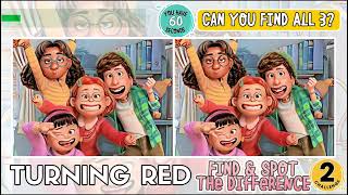 SPOT THE DIFFERENCE # 2 | Turning Red | 2023 #spotthedifference #findthedifference #game