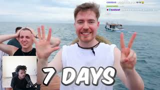 ImDontai Reacts To MrBeast 7 Days Stranded At Sea