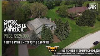 🟢Inside a Beautiful $925,000 Estate in Winfield, IL | Cinematic Drone Tour🟢