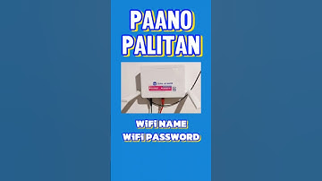 Paano palitan ang WiFi password at WiFi Name ng GFiber Prepaid