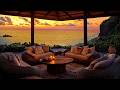 Seaside Night Jazz In Comfortable Porch Ambience Instrumental Jazz Piano Ocean Breeze