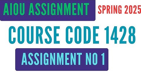 AIOU Code 1428 Solved Assignment No. 1 | Spring 2025 | Commercial Geography | Level: B.Com, ADC