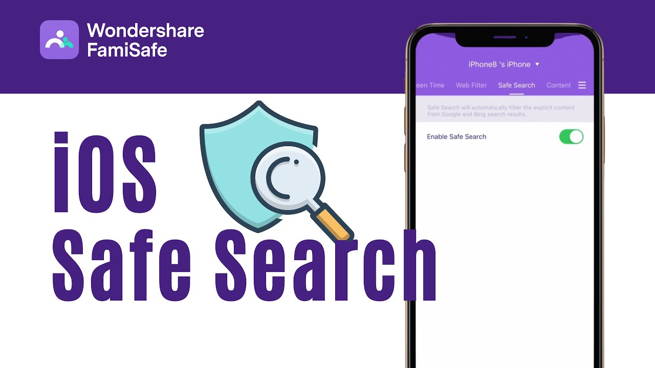 enable safe search in safari