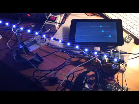 RGB LED stripe control