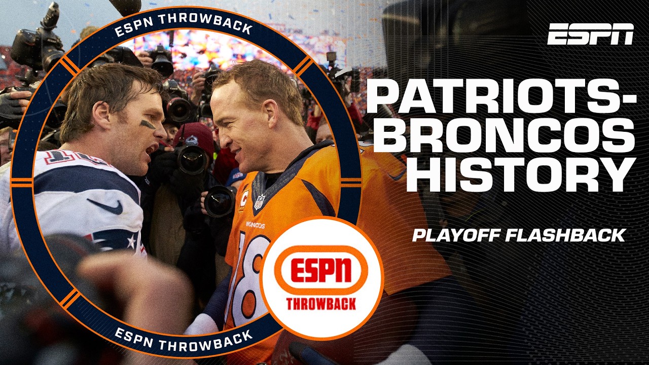 Patriots 🆚 Broncos PLAYOFF HISTORY 🏈 Tom Brady vs. Peyton Manning & more 🍿 | NFL Countdown