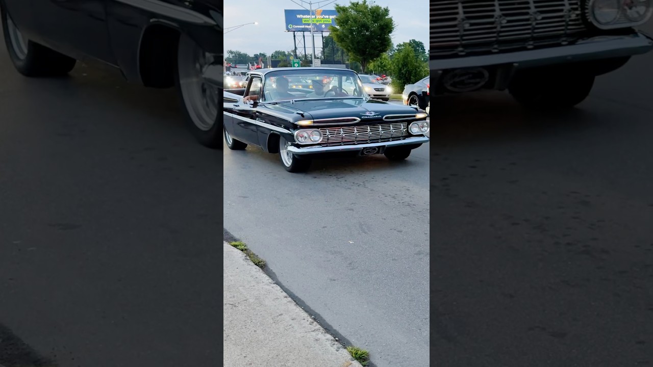 Chevrolet El Camino classic car drive by engine sound at Woodward dream cruise Michigan 2025
