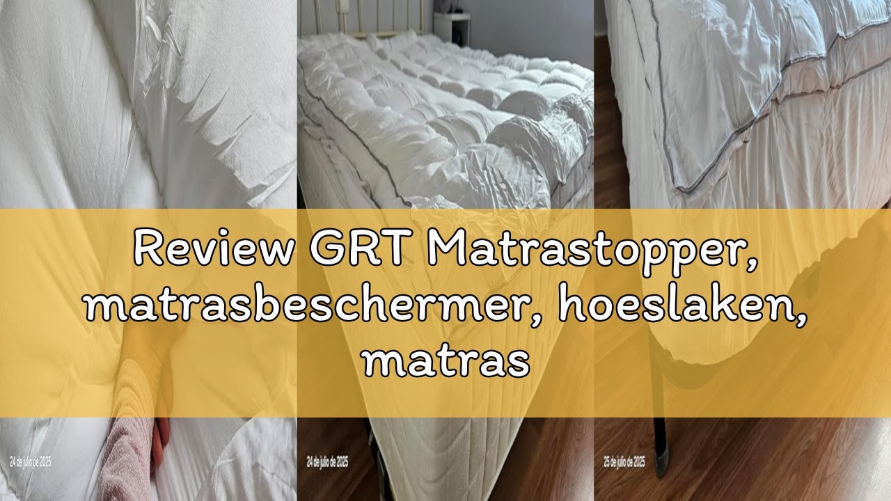 Review GRT Matrastopper, matrasbeschermer, hoeslaken, matrastopper, bedlaken met bamboevezels en 3D
