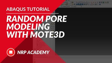 ABAQUS tutorial EP006 | How to make a random pore model by using ABAQUS and MOTE3D